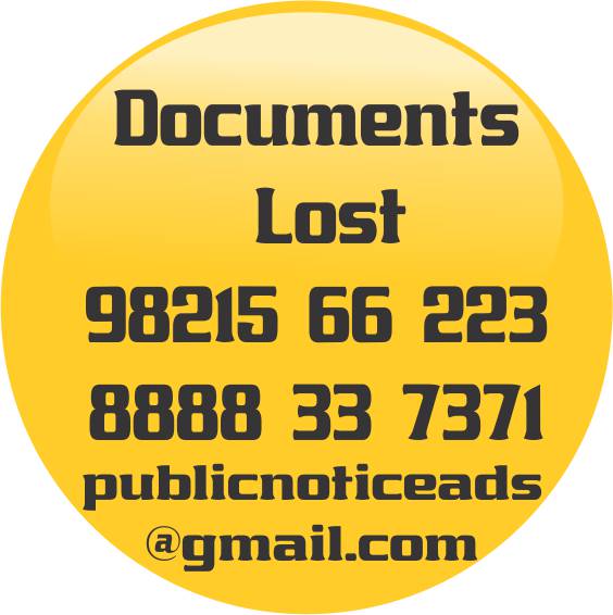 Documents Lost ad